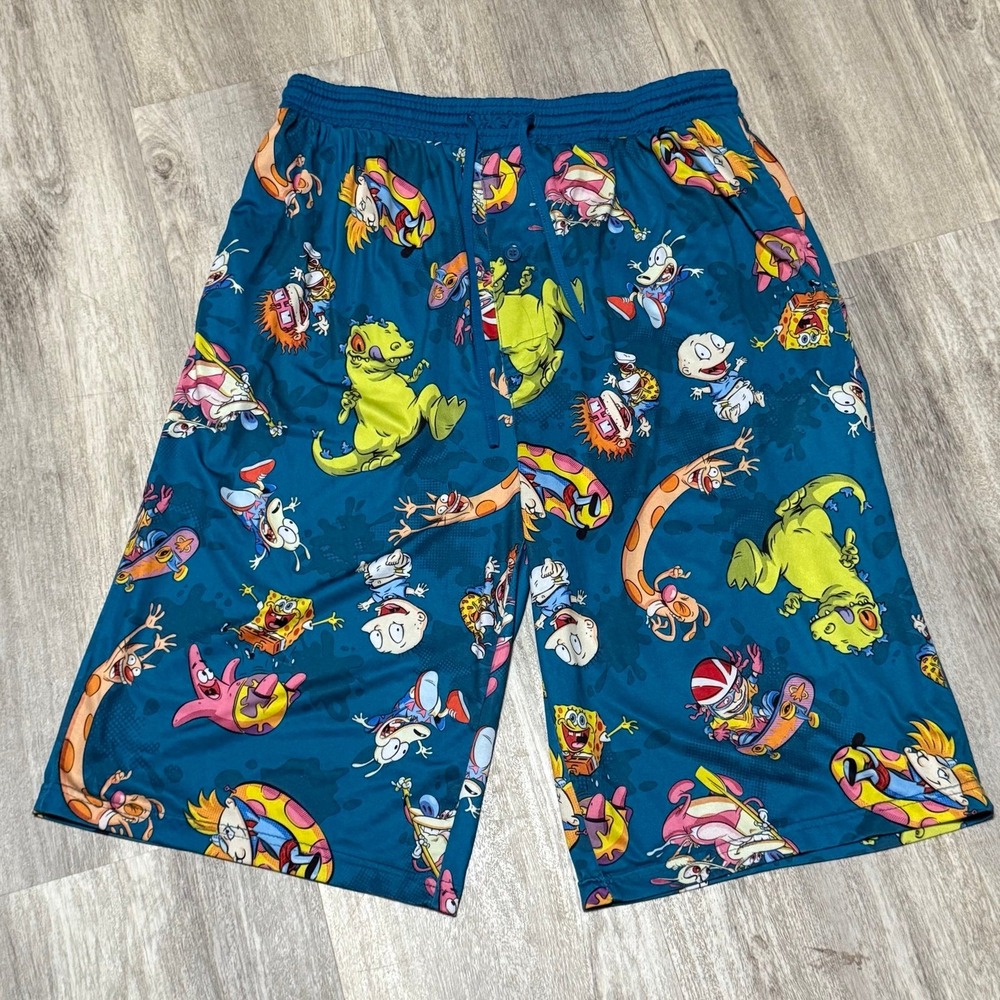 Nickelodeon men's shorts Sz. XXL Poly‎ Blend see measurements in photos
